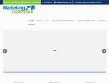Tablet Screenshot of marketingcode.com
